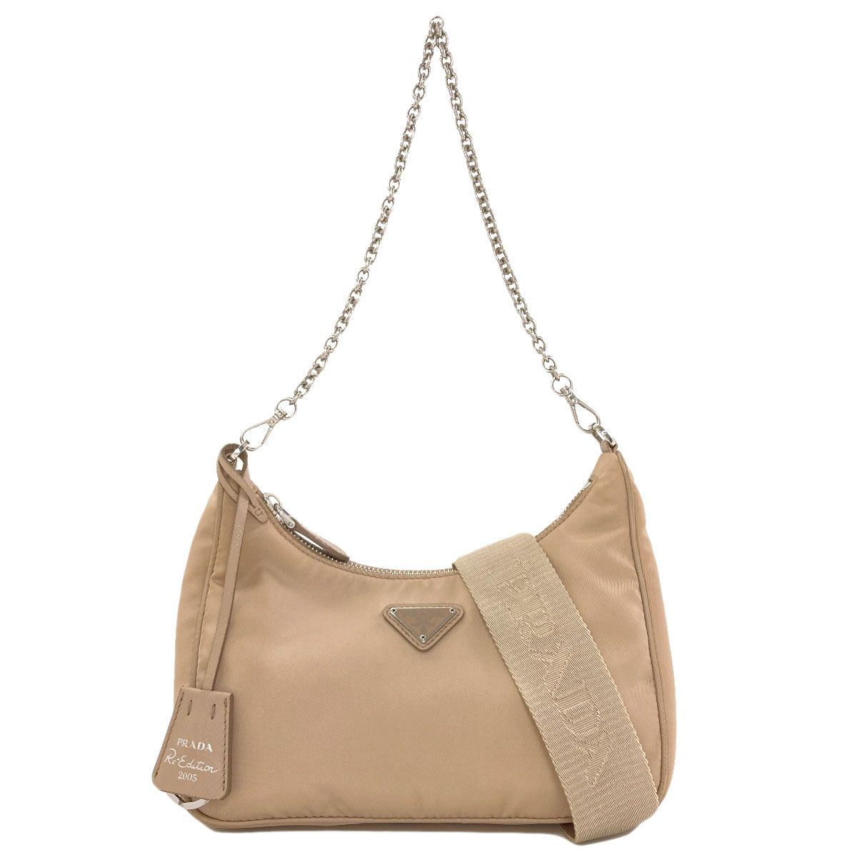 Prada Logo Re Edition 2-Way Handbag Nylon