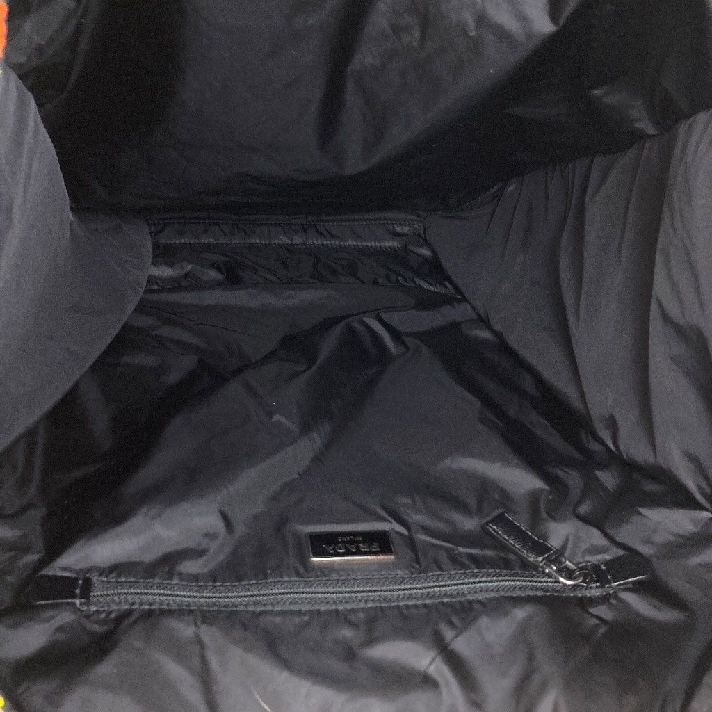 Prada Logo Flower Tote Bag Nylon — view 5
