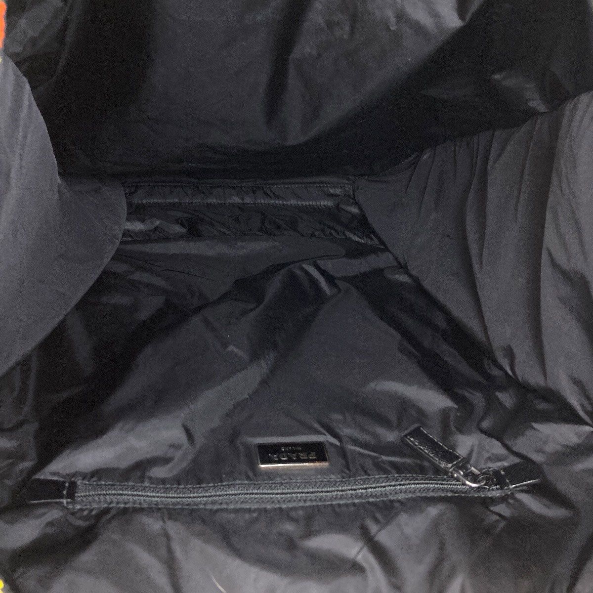 Prada Logo Flower Tote Bag Nylon — view 5