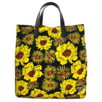 Prada Logo Flower Tote Bag Nylon
