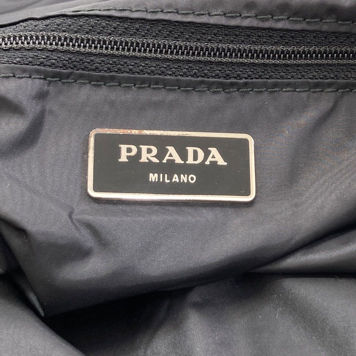 Prada Logo Flower Tote Bag Nylon — view 6