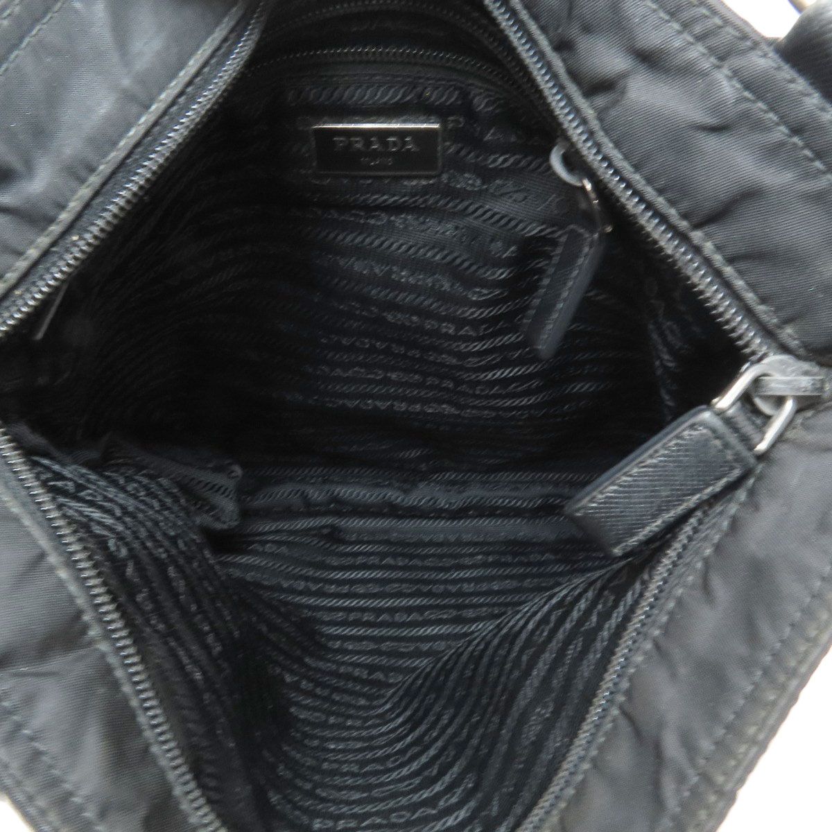 Prada Logo Long Shoulder Bag Nylon — view 5