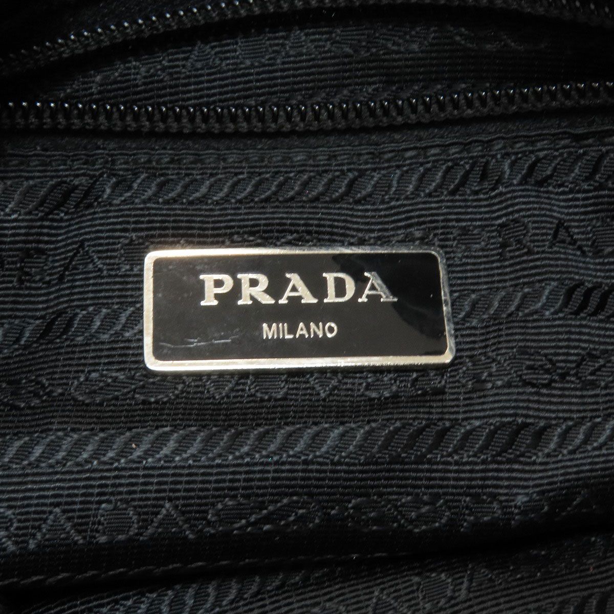 Prada Logo Long Shoulder Bag Nylon — view 6