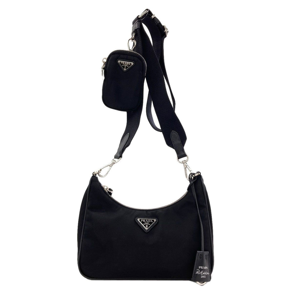 Prada Logo Re Edition 2-Way Shoulder Bag Recycled Nylon