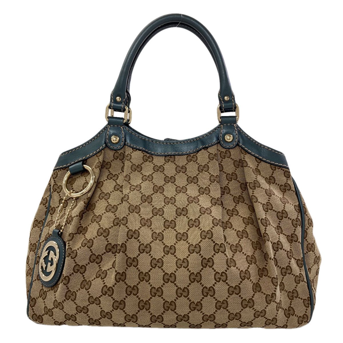 Gucci Sukey GG Tote Bag Canvas Leather