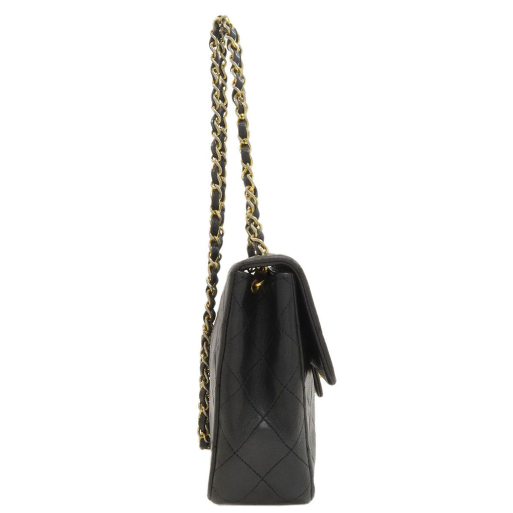 Chanel Quilted CC Logo Gold Shoulder Bag Lambskin — view 3