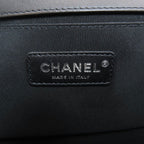 Chanel Boy Silver Shoulder Bag Calfskin — view 6