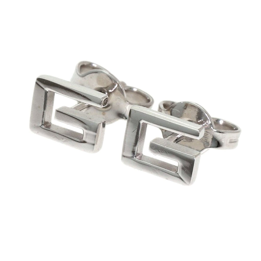 Gucci G Logo Earrings 18K White Gold