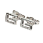 Gucci G Logo Earrings 18K White Gold