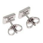 Gucci G Logo Earrings 18K White Gold — view 2