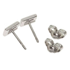 Gucci G Logo Earrings 18K White Gold — view 3