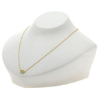 Dior CD Logo Diamond Necklace 18K Yellow Gold — view 5