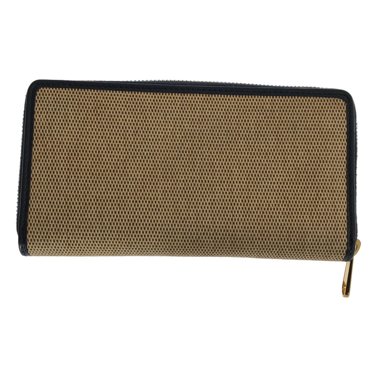 Gucci Horsebit 1955 Round Zip Wallet Beige Navy — view 2