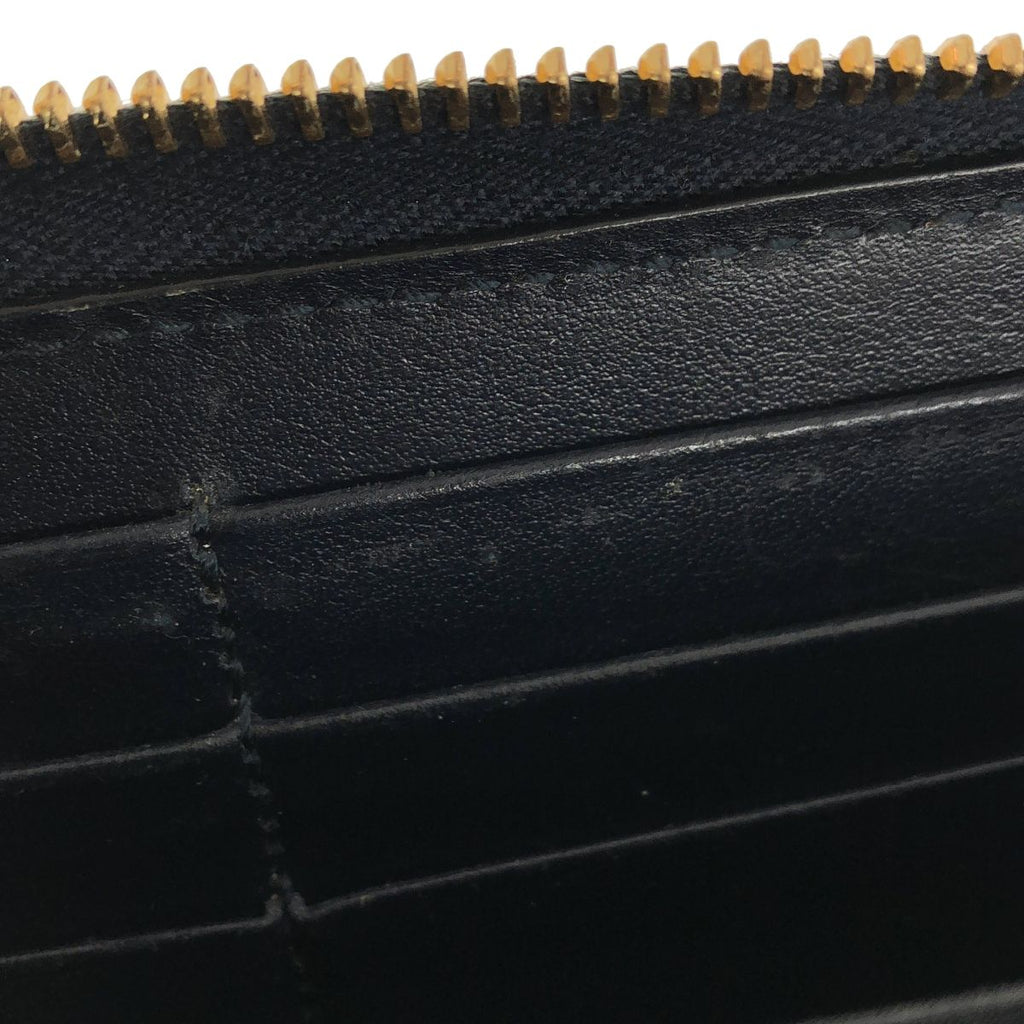 Gucci Horsebit 1955 Round Zip Wallet Beige Navy — view 8