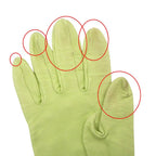 Hermes Gloves Lambskin Cutwork H Logo Perforated Light Green — view 8