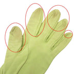 Hermes Gloves Lambskin Cutwork H Logo Perforated Light Green — view 7