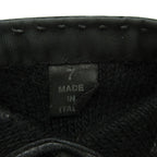 Prada Gloves Leather Nylon Triangle Logo Plate Black — view 7