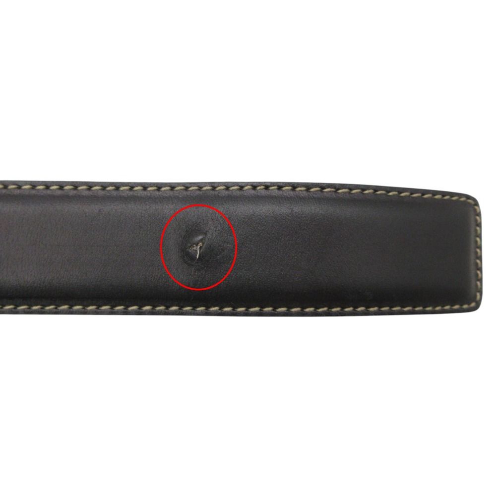 Gucci Belt Leather Logo Bamboo Black 80.32 — view 6