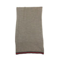 Gucci Scarf Shawl Webbing Wool Brown
