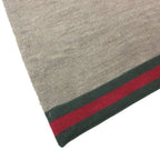 Gucci Scarf Shawl Webbing Wool Brown — view 3