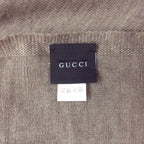 Gucci Scarf Shawl Webbing Wool Brown — view 5
