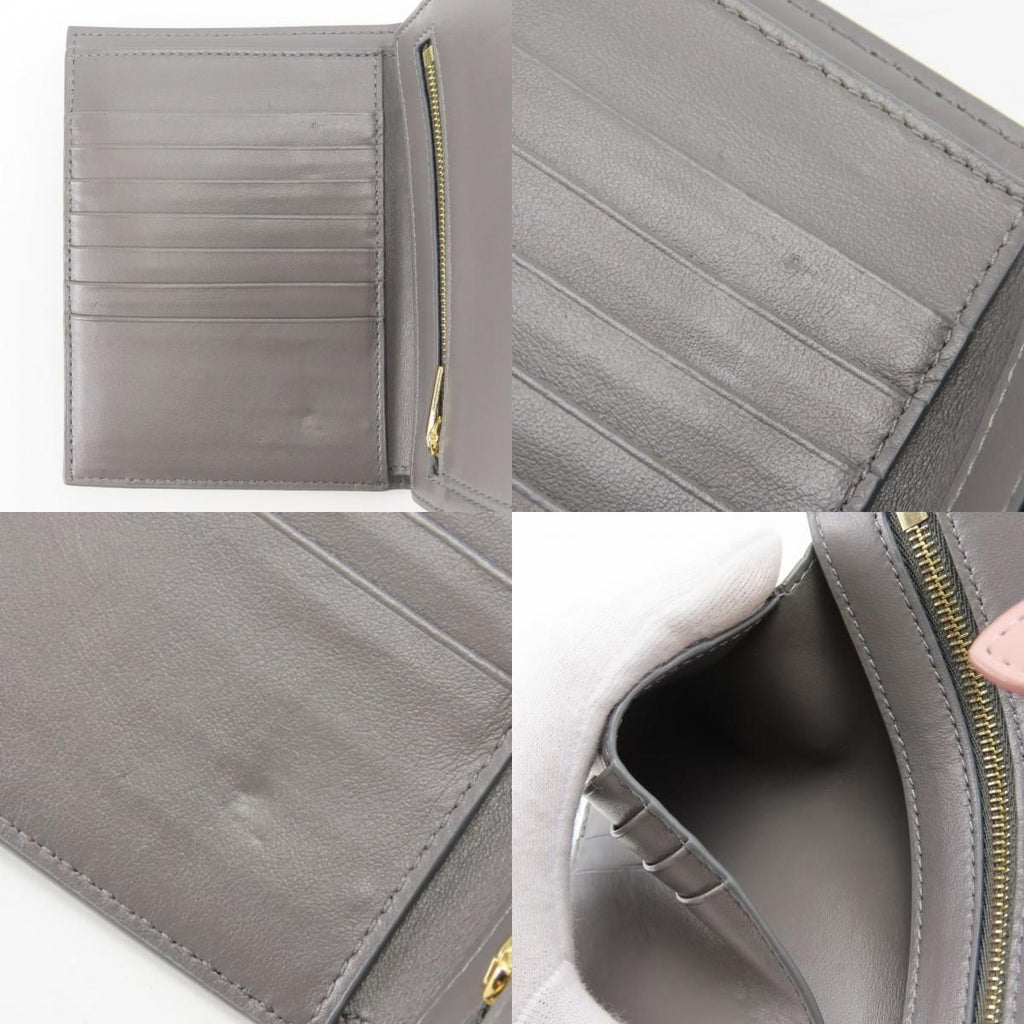 Celine Bifold Wallet Medium Strap Charcoal Tarnish Pink — view 6