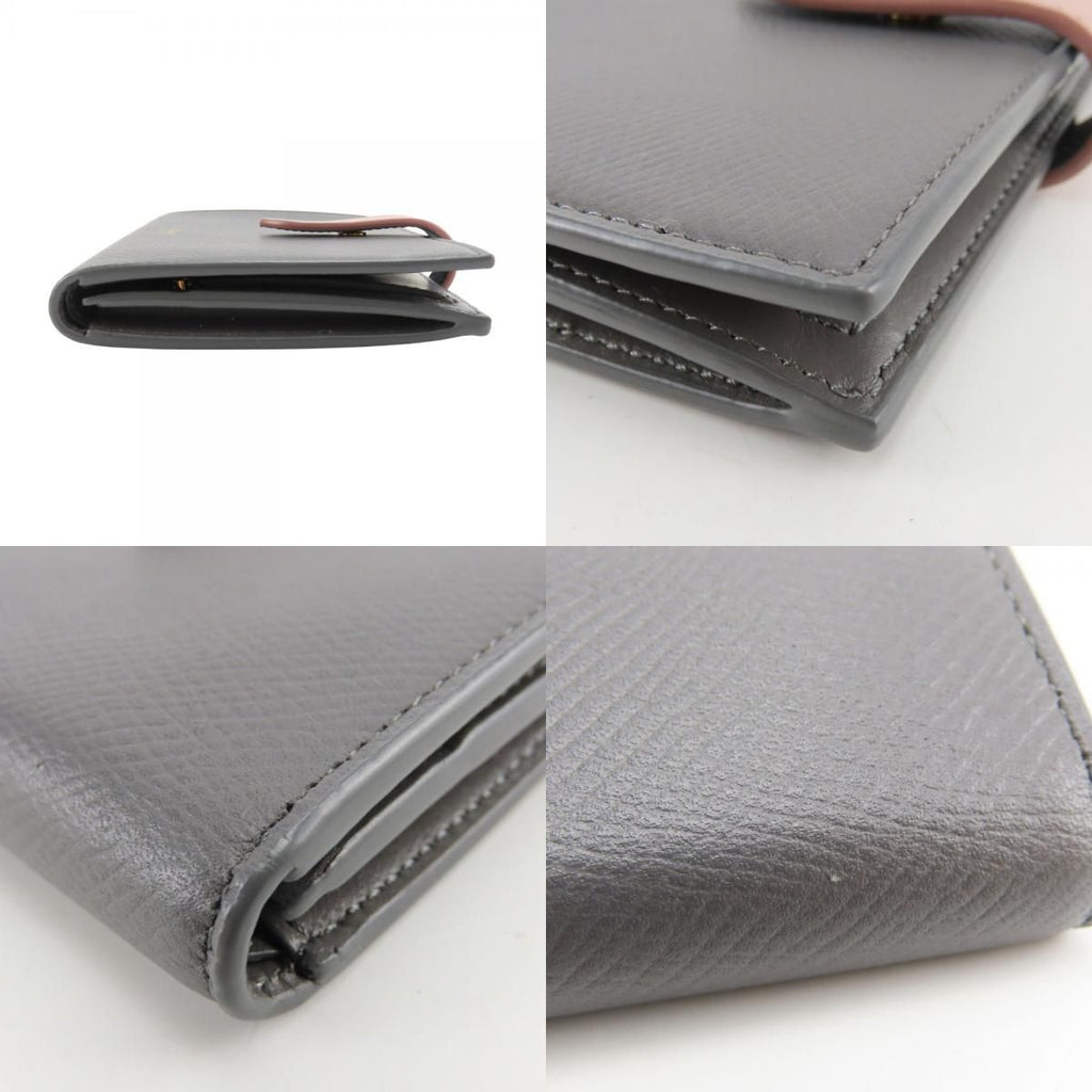 Celine Bifold Wallet Medium Strap Charcoal Tarnish Pink — view 4