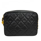 Chanel Shoulder Bag Black Coco Ball Charm — view 2