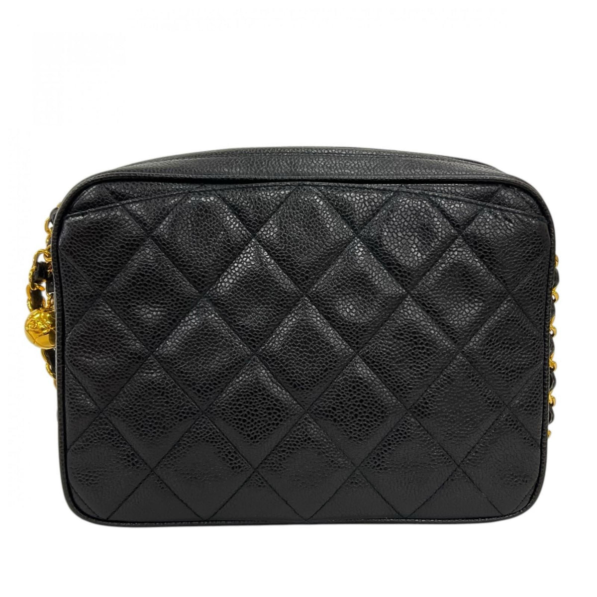 Chanel Shoulder Bag Black Coco Ball Charm — view 2