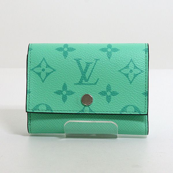 Louis Vuitton Victor Wallet Trifold Taigarama Mint Green