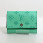 Louis Vuitton Victor Wallet Trifold Taigarama Mint Green