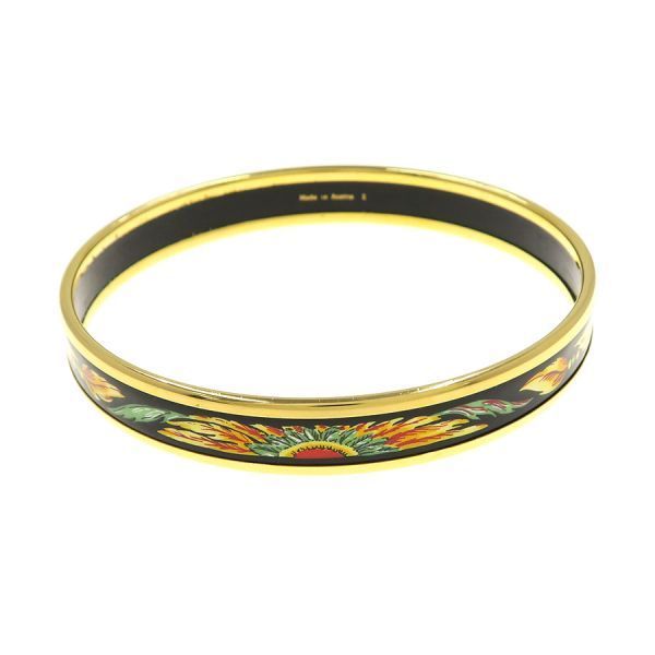 Hermes Enamel Bangle Bracelet — view 3