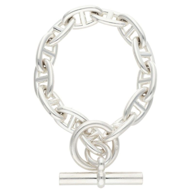 Hermes Chaine D'ancre GM Silver Bracelet