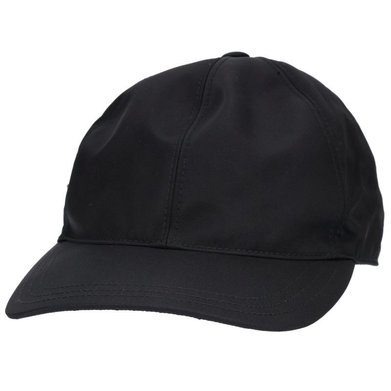 Prada Nylon Cap with Triangular Plate Hat