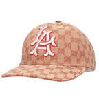 Gucci Mlb la Embroidery All Over Print Cap Hat