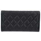 Chanel CC Logo Caviar Leather Wallet — view 2