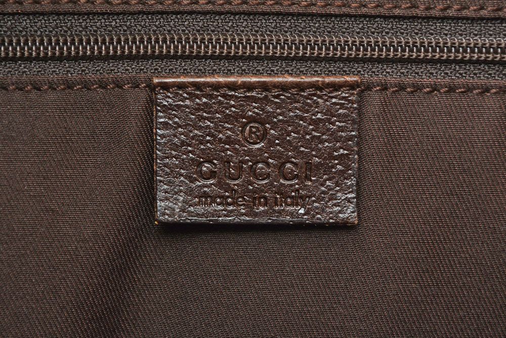 Gucci GG Canvas Tote Bag Brown Beige — view 6