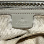 Gucci Tote Bag Scarlet Beige Dark Brown Leather — view 8