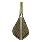 Gucci Tote Bag Scarlet Beige Dark Brown Leather — view 2