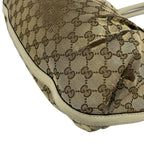 Gucci Tote Bag Scarlet Beige Dark Brown Leather — view 6