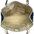 Gucci Tote Bag Craft Navy Ivory Leather — view 7
