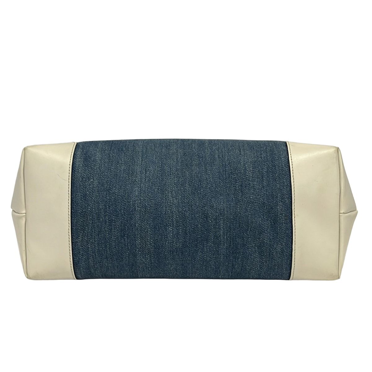 Gucci Tote Bag Craft Navy Ivory Leather — view 5