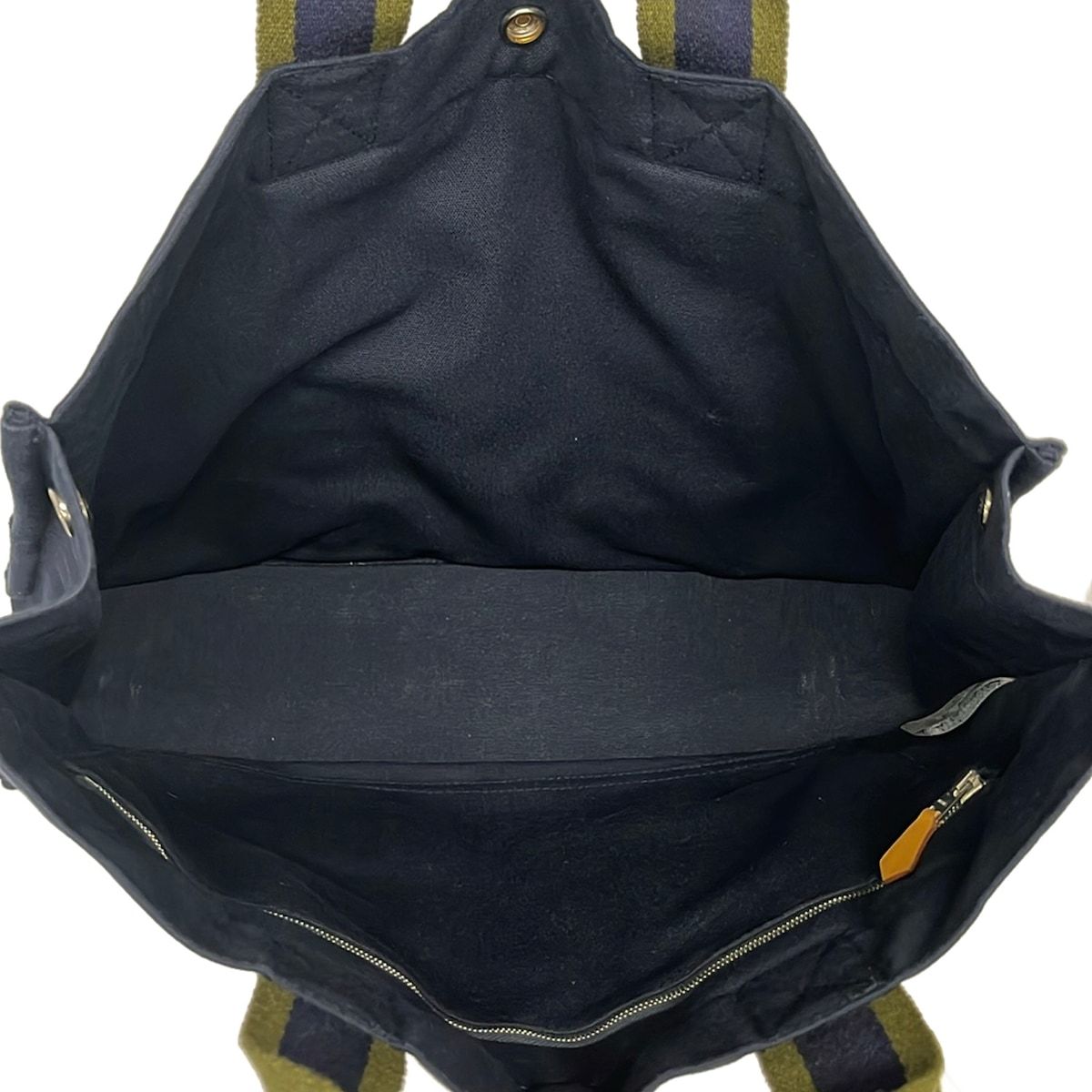 Hermes Tote Bag Fourre Tout MM Dark Navy Green — view 7