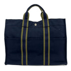 Hermes Tote Bag Fourre Tout MM Dark Navy Green — view 3