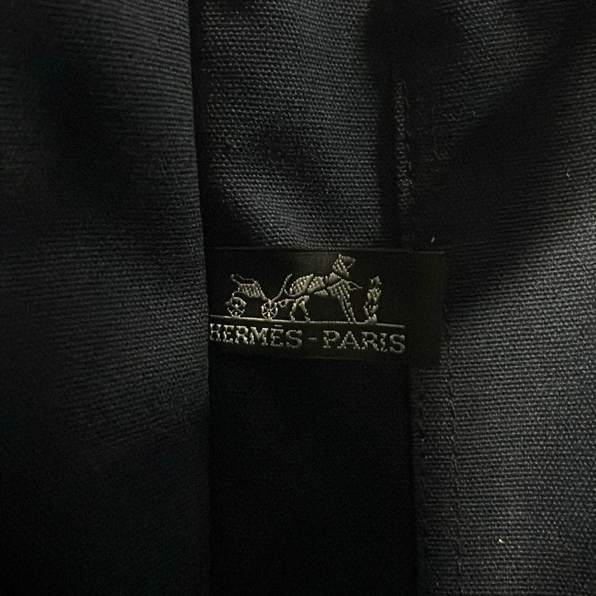 Hermes Tote Bag Fourre Tout MM Dark Navy Green — view 8