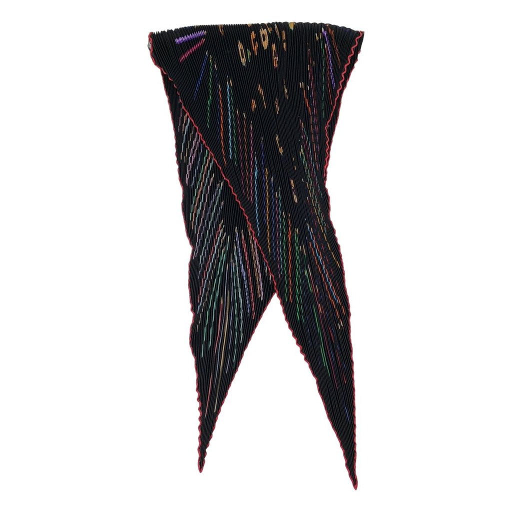 Hermes Vos Crayons Pleated Shawl Multicolor Scarf — view 3