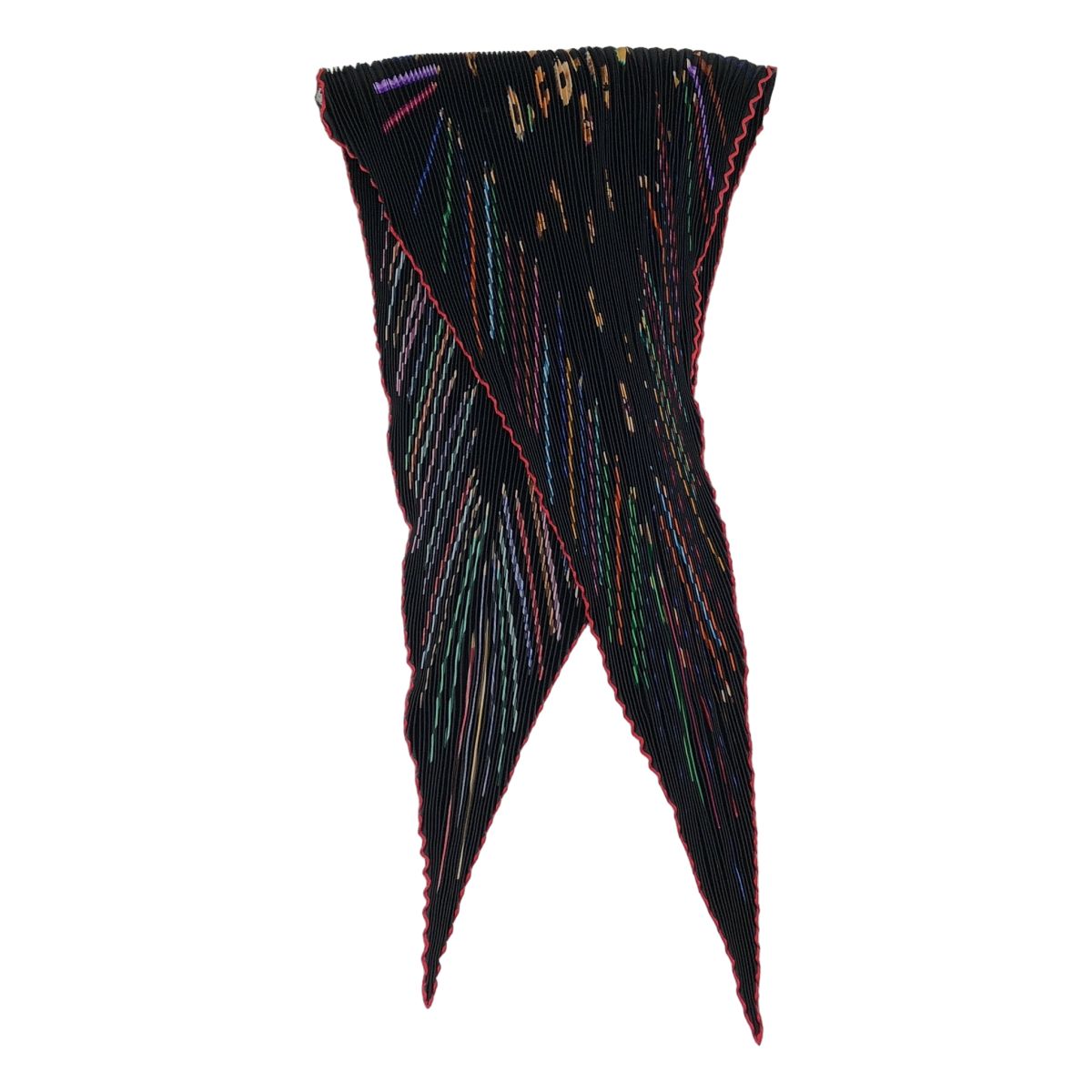 Hermes Vos Crayons Pleated Shawl Multicolor Scarf — view 3