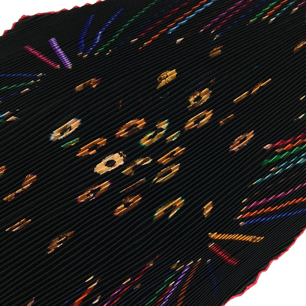 Hermes Vos Crayons Pleated Shawl Multicolor Scarf — view 4