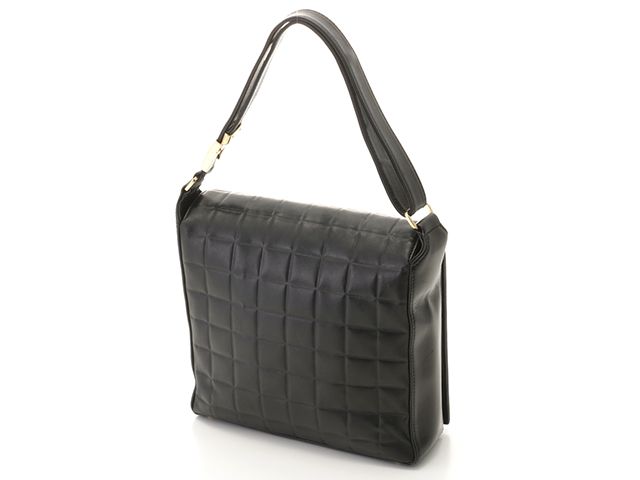 Chanel Choco Bar Lambskin Black Gold — view 2
