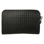 Bottega Veneta Second Bag Intrecciato Black Braided Leather — view 3